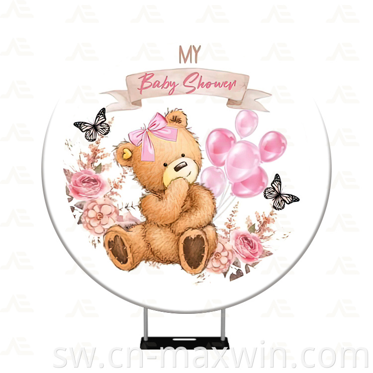 Mzunguko wa nyuma Round Backdrop